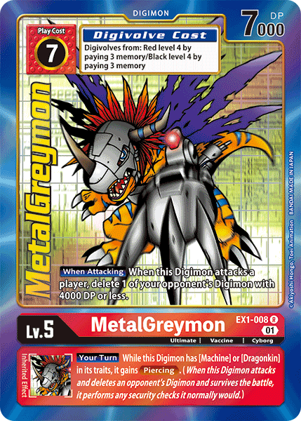 MetalGreymon [EX1-008] (Alternate Art) [Classic Collection] | Devastation Store