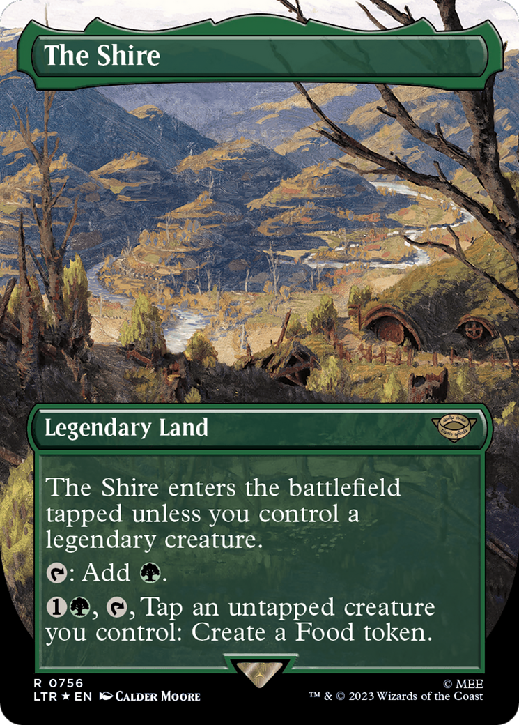 The Shire (Borderless) (Surge Foil) [The Lord of the Rings: Tales of Middle-Earth] | Devastation Store