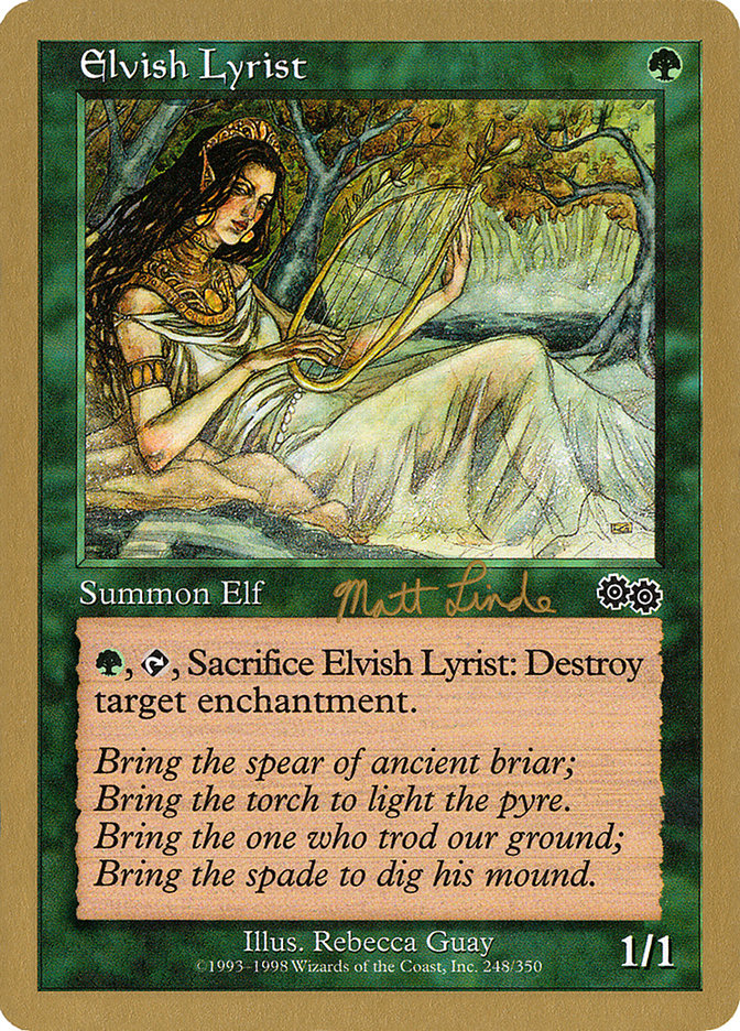 Elvish Lyrist (Matt Linde) [World Championship Decks 1999] | Devastation Store