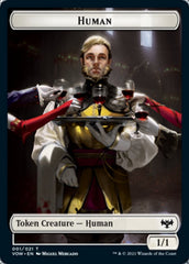 Human (001) // Wolf (014) Double-sided Token [Innistrad: Crimson Vow Tokens] | Devastation Store