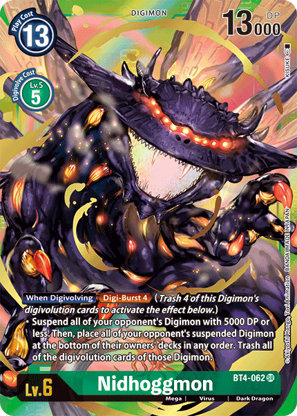 Nidhoggmon [BT4-062] (Alternate Art) [Great Legend] | Devastation Store