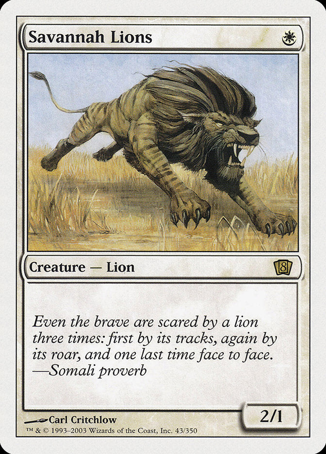 Savannah Lions [Eighth Edition] | Devastation Store