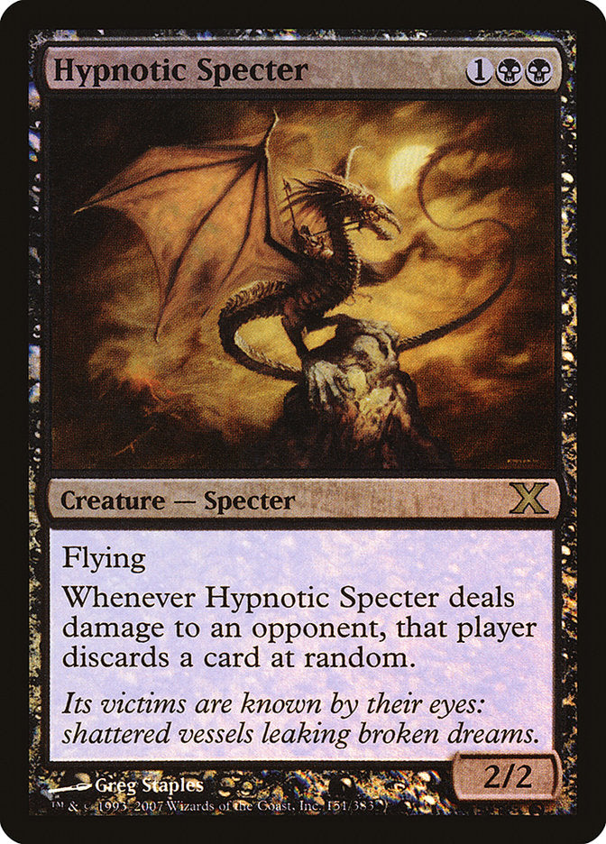 Hypnotic Specter (Premium Foil) [Tenth Edition] | Devastation Store