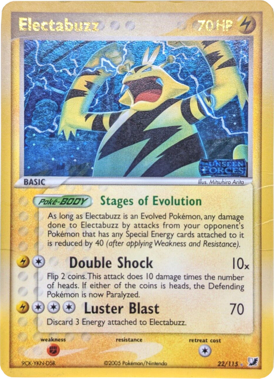 Electabuzz (22/115) (Stamped) [EX: Unseen Forces] | Devastation Store