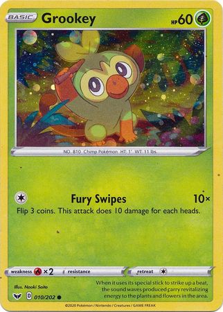 Grookey (010/202) (Cosmos Holo) [Sword & Shield: Base Set] | Devastation Store