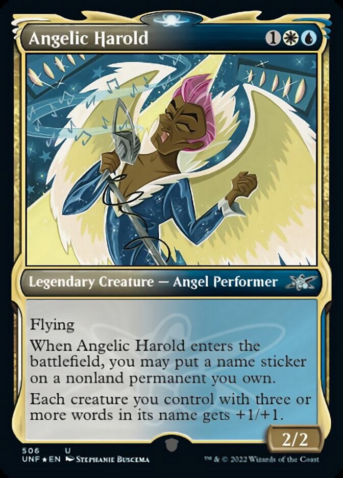 Angelic Harold (Showcase) (Galaxy Foil) [Unfinity] | Devastation Store