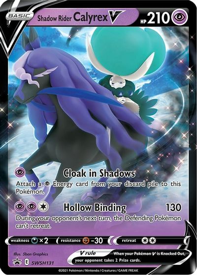 Shadow Rider Calyrex V (SWSH131) (Jumbo Card) [Sword & Shield: Black Star Promos] | Devastation Store