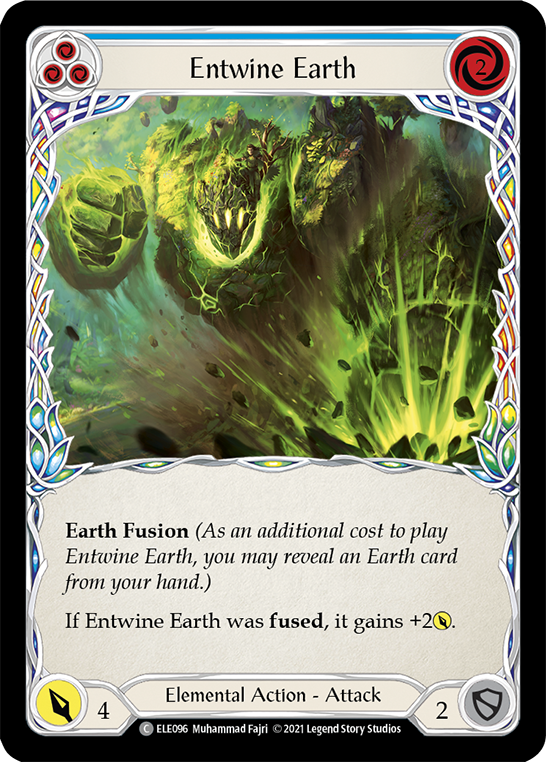 Entwine Earth (Blue) [ELE096] (Tales of Aria)  1st Edition Rainbow Foil | Devastation Store
