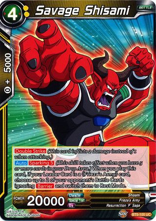 Savage Shisami (BT5-100) [Miraculous Revival] | Devastation Store