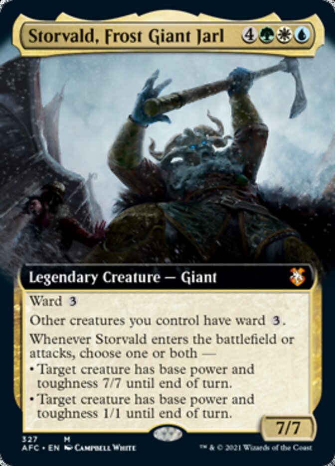 Storvald, Frost Giant Jarl (Extended) [Dungeons & Dragons: Adventures in the Forgotten Realms Commander] | Devastation Store