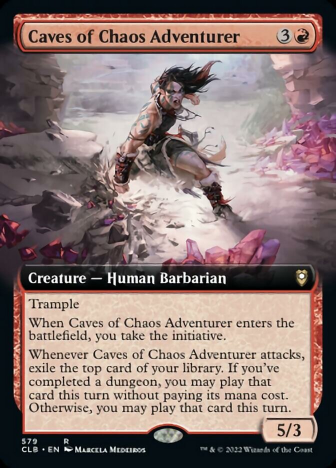 Caves of Chaos Adventurer (Extended Art) [Commander Legends: Battle for Baldur's Gate] | Devastation Store