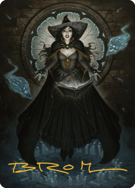 Tasha, the Witch Queen Art Card (76) (Gold-Stamped Signature) [Commander Legends: Battle for Baldur's Gate Art Series] | Devastation Store