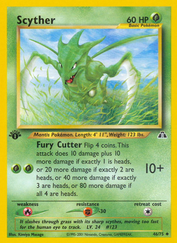 Scyther (46/75) [Neo Discovery 1st Edition] | Devastation Store