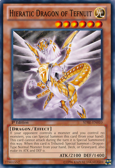 Hieratic Dragon of Tefnuit [SDBE-EN010] Common | Devastation Store