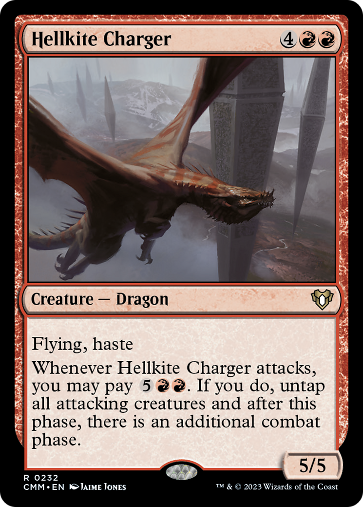 Hellkite Charger (Foil Etched) [Commander Masters] | Devastation Store