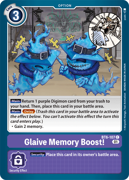 Glaive Memory Boost! [BT6-107] [Double Diamond] | Devastation Store