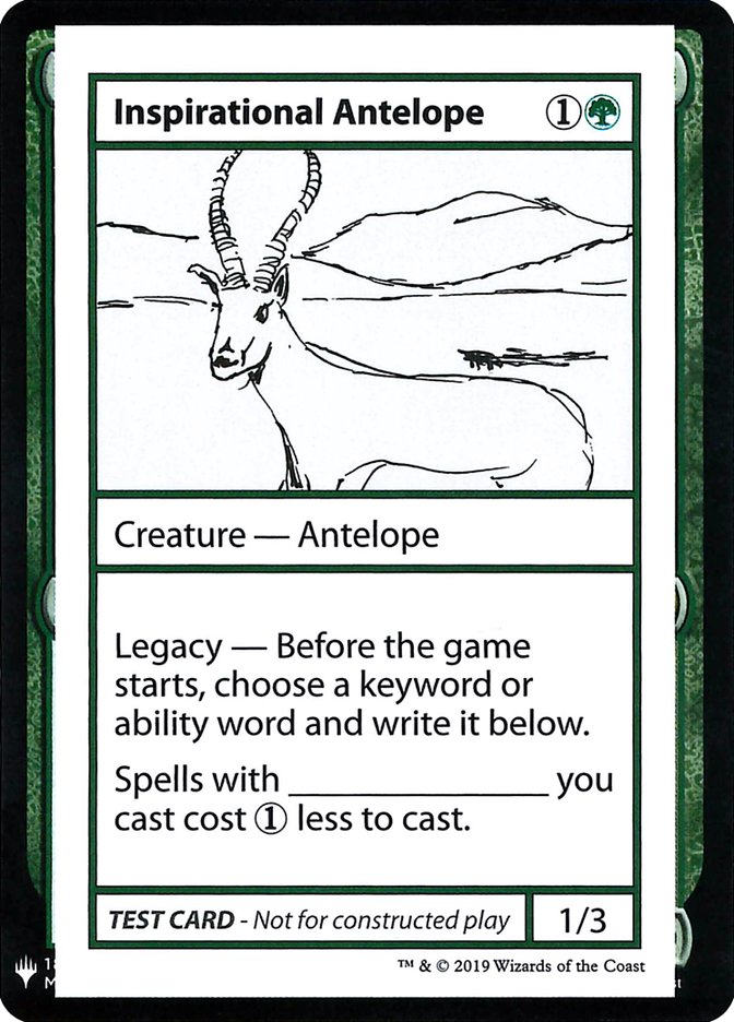 Inspirational Antelope [Mystery Booster Playtest Cards] | Devastation Store