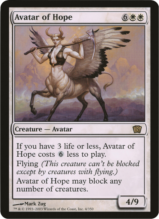 Avatar of Hope (Oversized) [Eighth Edition Box Topper] | Devastation Store