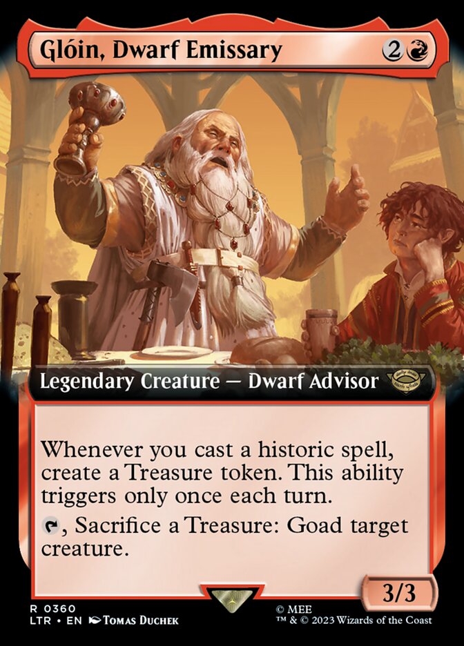 Gloin, Dwarf Emissary (Extended Art) [The Lord of the Rings: Tales of Middle-Earth] | Devastation Store