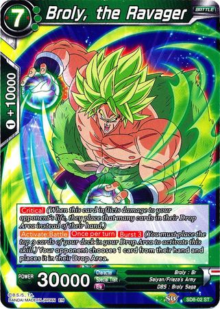 Broly, the Ravager (Starter Deck - Rising Broly) [SD8-02] | Devastation Store
