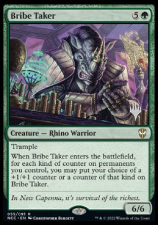 Bribe Taker (Promo Pack) [Streets of New Capenna Commander Promos] | Devastation Store