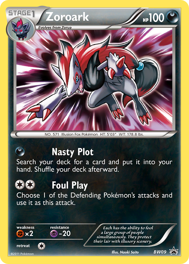 Zoroark (BW09) [Black & White: Black Star Promos] | Devastation Store