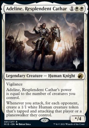 Adeline, Resplendent Cathar (Promo Pack) [Innistrad: Midnight Hunt Promo Pack] | Devastation Store