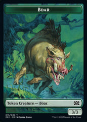 Boar // Knight Double-sided Token [Double Masters 2022 Tokens] | Devastation Store