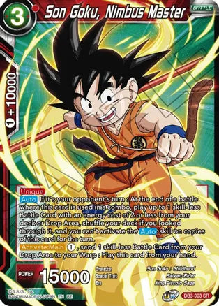 Son Goku, Nimbus Master [DB3-003] | Devastation Store