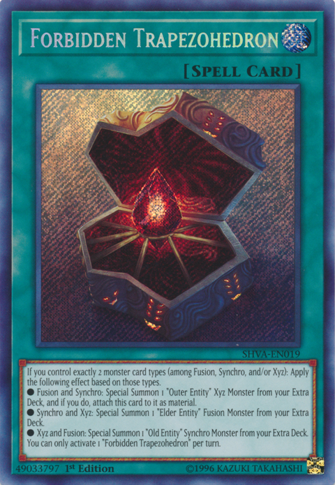 Forbidden Trapezohedron [SHVA-EN019] Secret Rare | Devastation Store