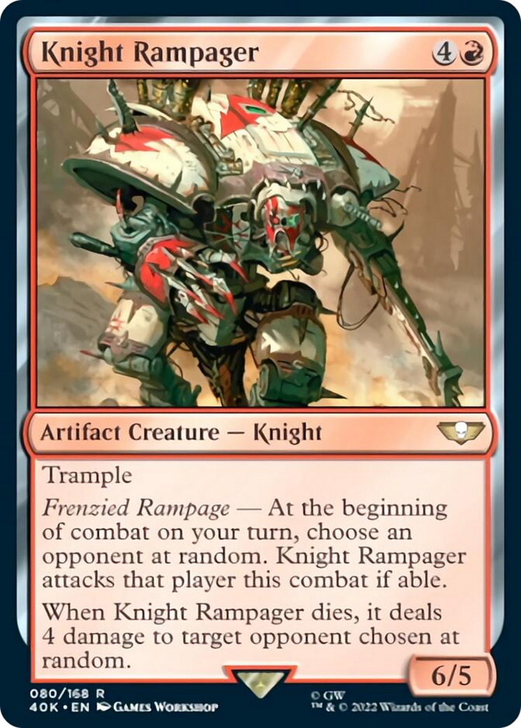 Knight Rampager (Surge Foil) [Universes Beyond: Warhammer 40,000] | Devastation Store