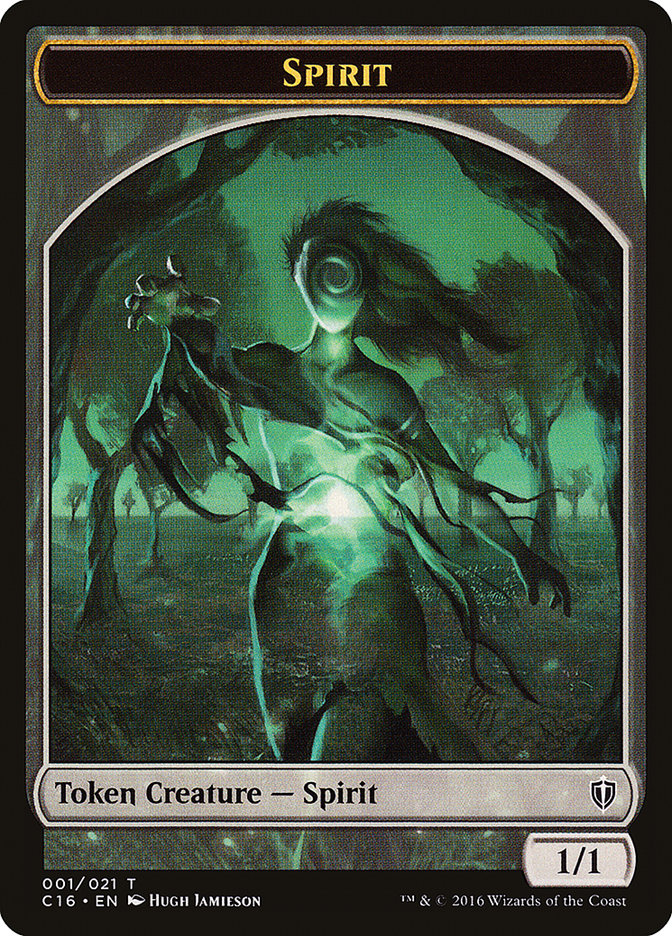 Spirit (001/021) [Commander 2016 Tokens] | Devastation Store