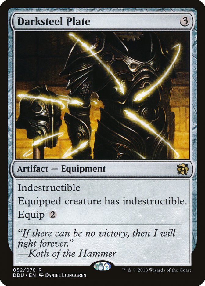 Darksteel Plate [Duel Decks: Elves vs. Inventors] - Devastation Store | Devastation Store