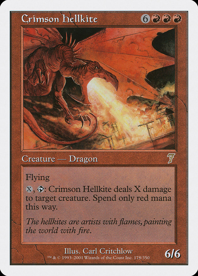 Crimson Hellkite [Seventh Edition] - Devastation Store | Devastation Store