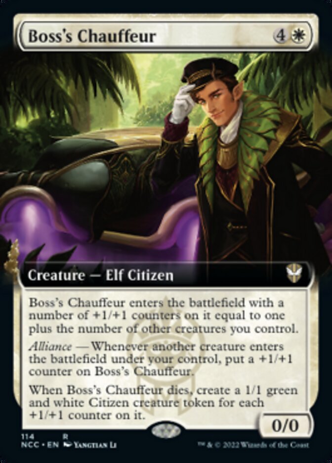 Boss's Chauffeur (Extended Art) [Streets of New Capenna Commander] | Devastation Store