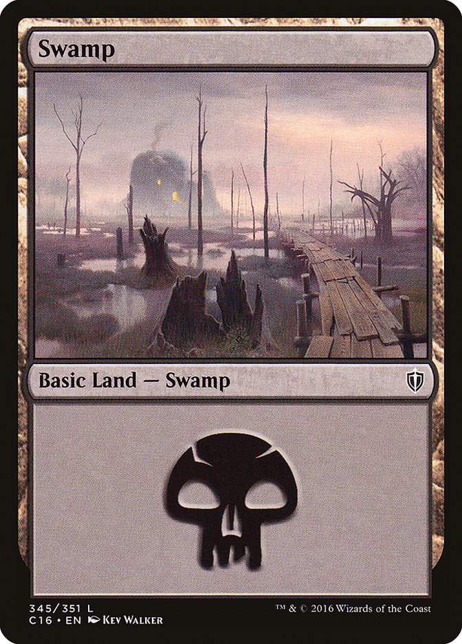 Swamp (345) [Commander 2016] | Devastation Store