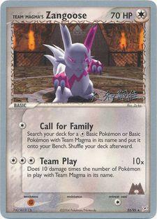 Team Magma's Zangoose (23/95) (Magma Spirit - Tsuguyoshi Yamato) [World Championships 2004] | Devastation Store