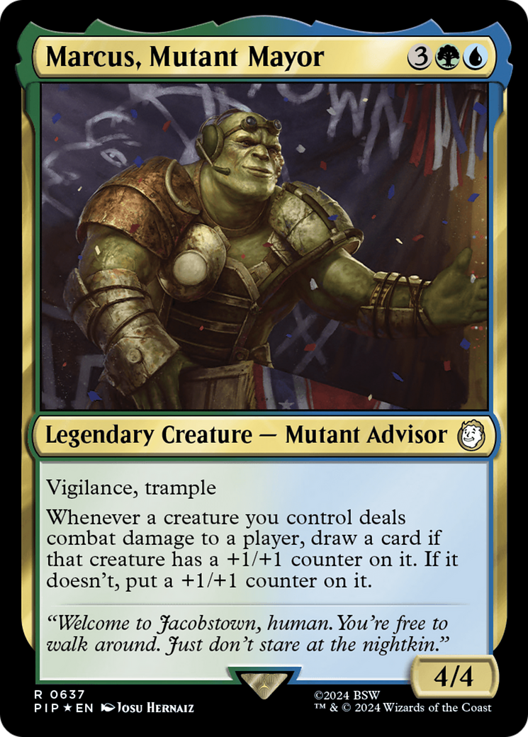 Marcus, Mutant Mayor (Surge Foil) [Fallout] | Devastation Store