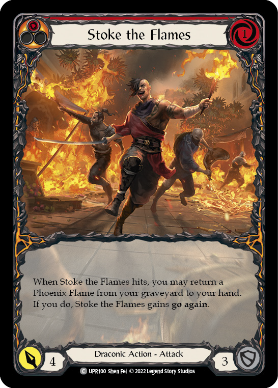 Stoke the Flames [UPR100] (Uprising)  Rainbow Foil | Devastation Store