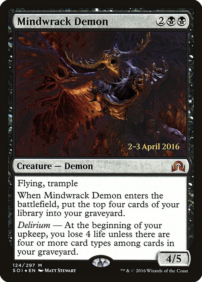 Mindwrack Demon [Shadows over Innistrad Prerelease Promos] | Devastation Store