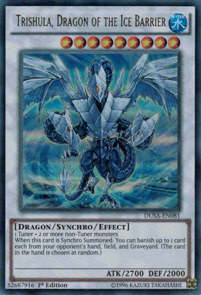 Trishula, Dragon of the Ice Barrier [DUSA-EN081] Ultra Rare | Devastation Store
