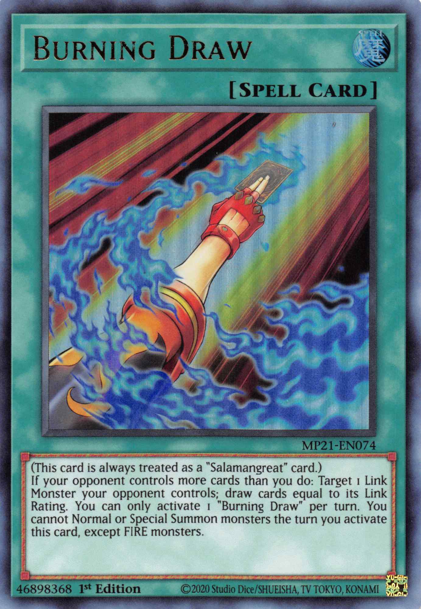 Burning Draw [MP21-EN074] Ultra Rare | Devastation Store