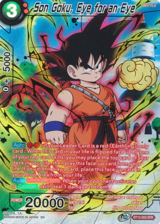 Son Goku, Eye for an Eye (SPR) [BT12-005] | Devastation Store
