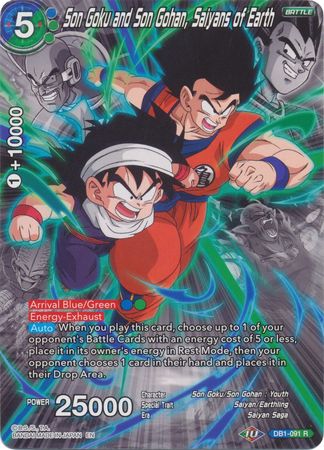 Son Goku and Son Gohan, Saiyans of Earth (Alternate Art) [DB1-091] | Devastation Store
