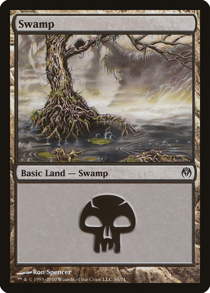 Swamp (34) [Duel Decks: Phyrexia vs. the Coalition] | Devastation Store