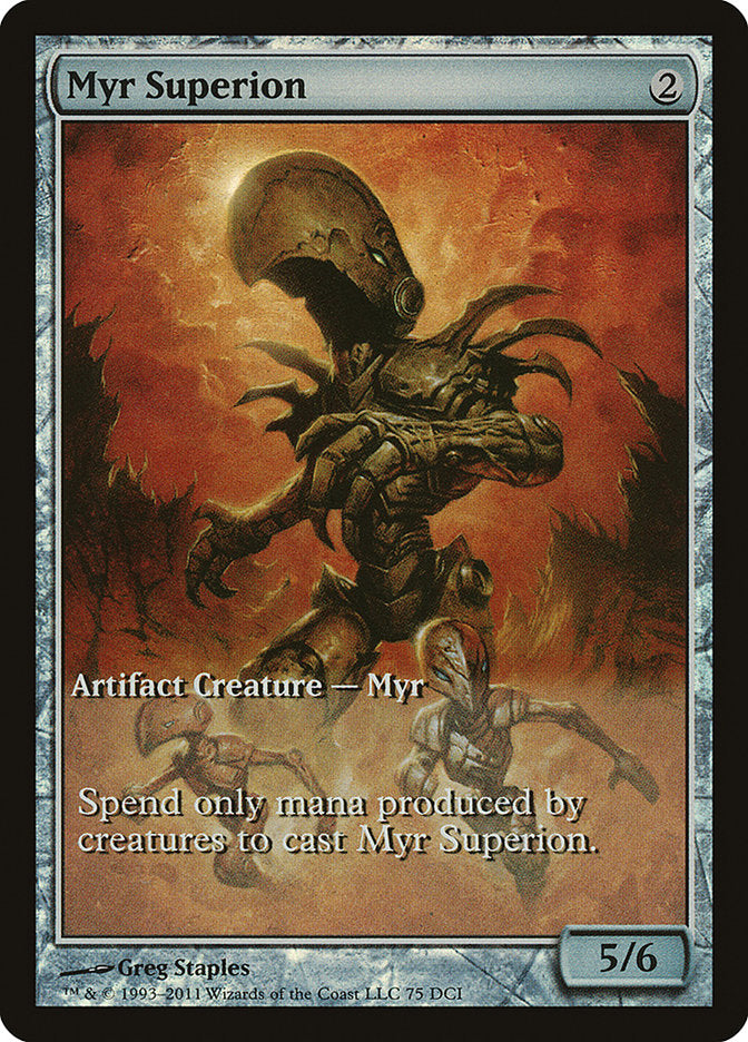 Myr Superion (Game Day) (Extended) [New Phyrexia Promos] | Devastation Store