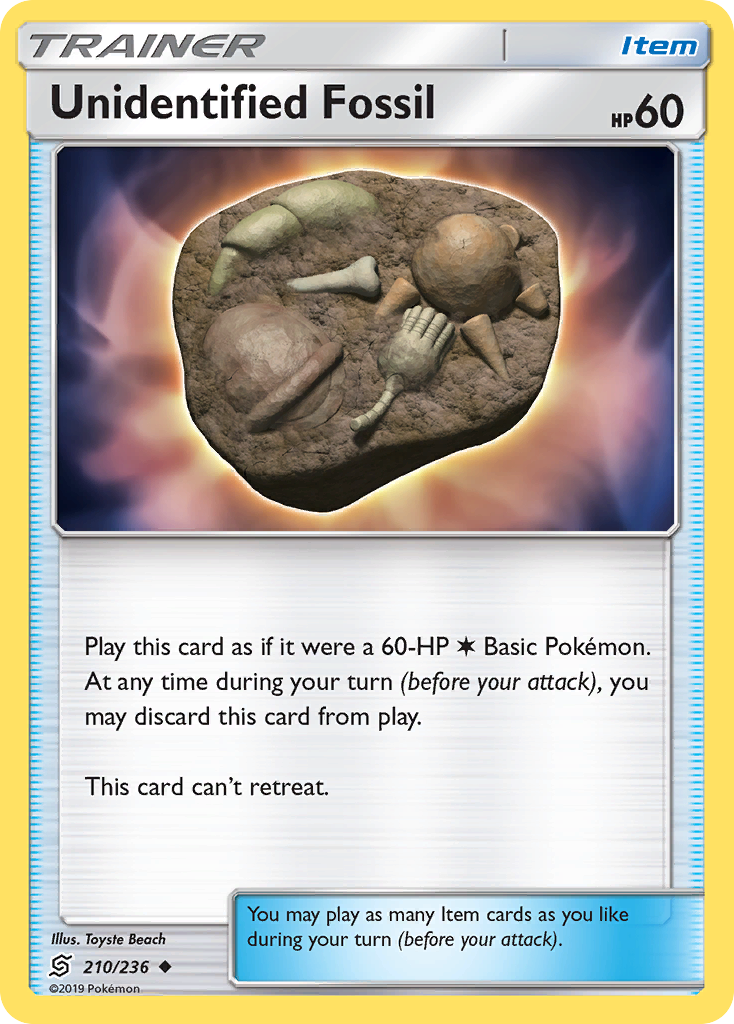Unidentified Fossil (210/236) [Sun & Moon: Unified Minds] | Devastation Store
