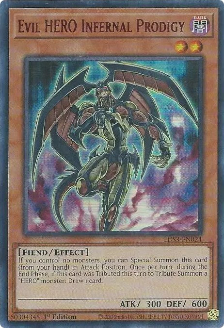 Evil HERO Infernal Prodigy (Red) [LDS3-EN024] Ultra Rare | Devastation Store