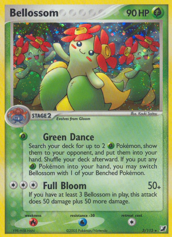 Bellossom (3/115) [EX: Unseen Forces] | Devastation Store