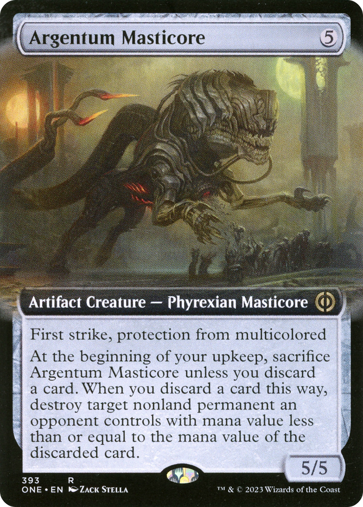 Argentum Masticore (Extended Art) [Phyrexia: All Will Be One] | Devastation Store